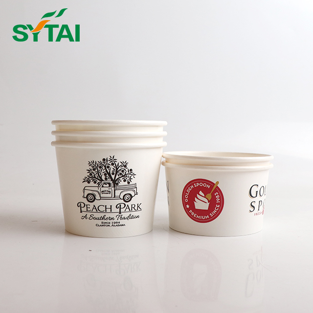10oz Disposable Ice Cream Cups And Lids