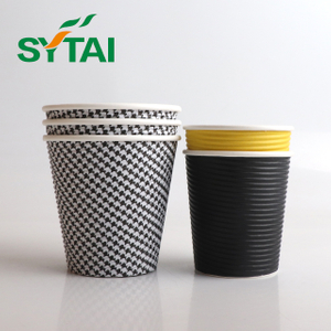 10oz Kraft Ripple Wall Paper Cup Manufacturers