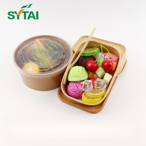 1100ml Paper Salad Bowls With Lids