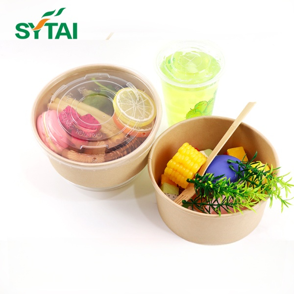 Brown Kraft Paper Salad Bowl
