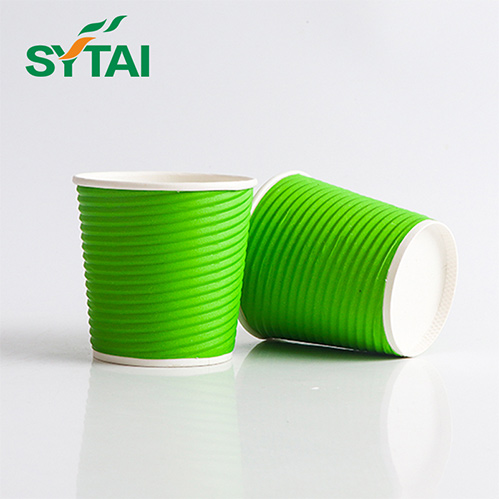 Kraft Ripple Paper Cups Recyclable 500Case