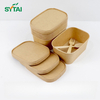 Recyclable Kraft Square Paper Bowl Range 