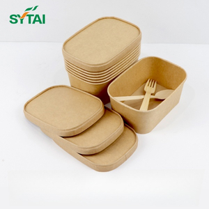 Recyclable Kraft Square Paper Bowl Range 