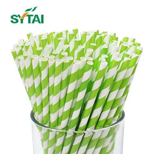 Red And White Striped Paper Straws